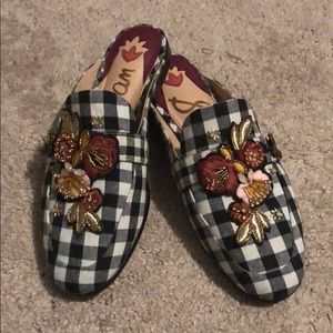 Sam Edelman Black/White Fab Pemberly slip ons